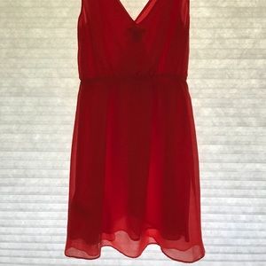 H&M dress, only wore once, reddish orange, size 8